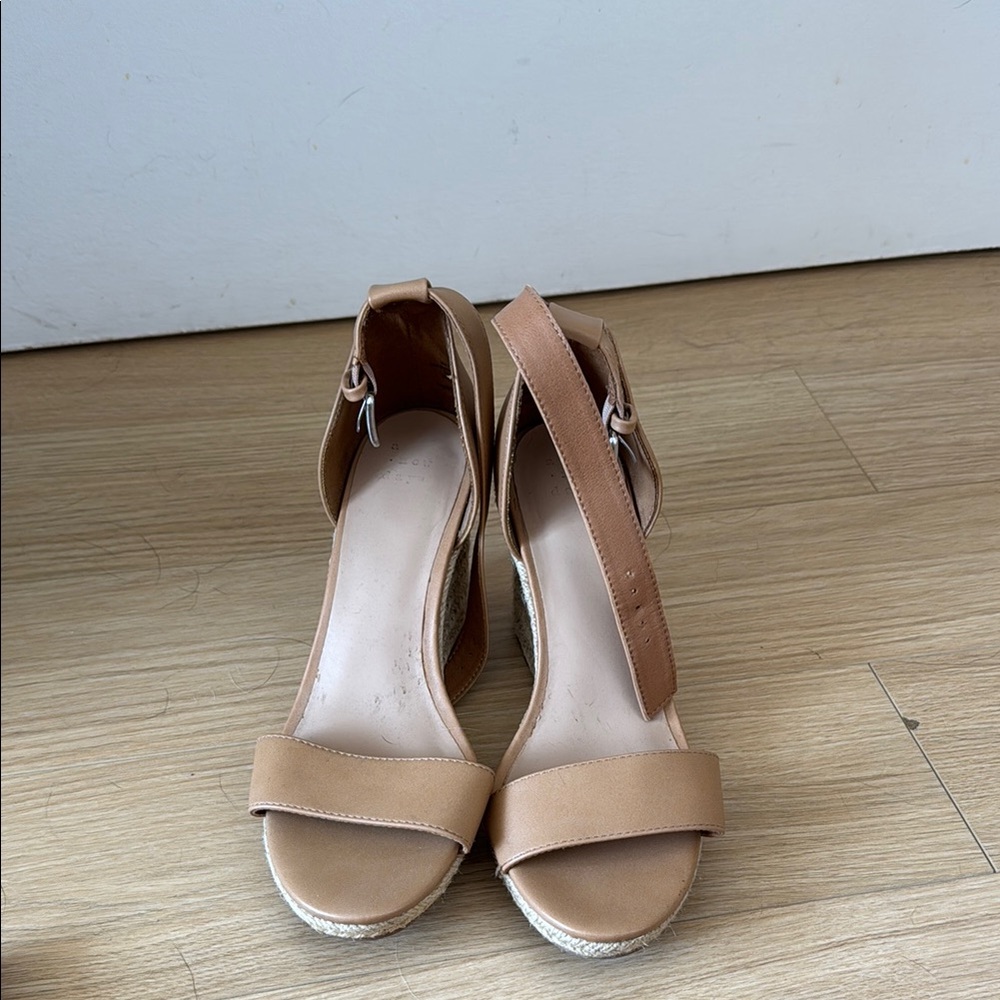 A New Day Tan Espadrille Sandals with Ankle Strap